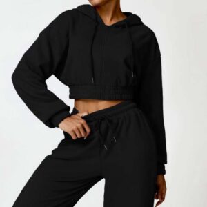 Hoodie court pour femmes