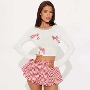 Ensemble plus jupe courte