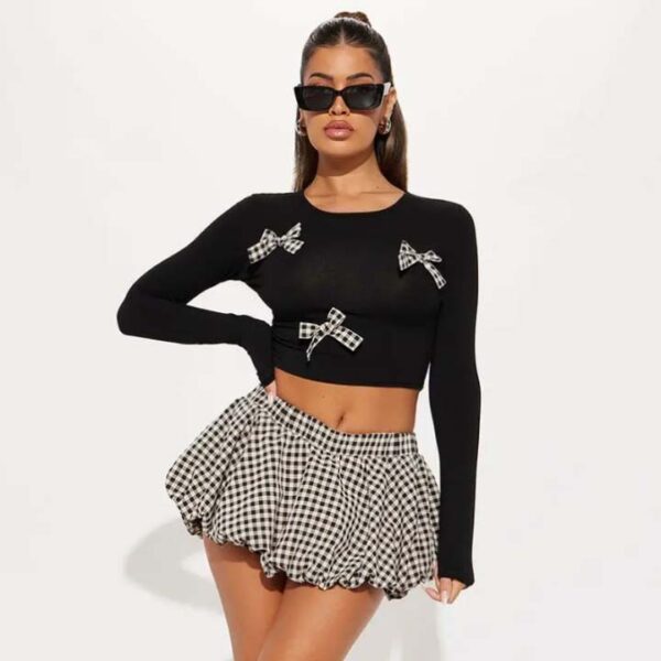 Ensemble plus jupe courte
